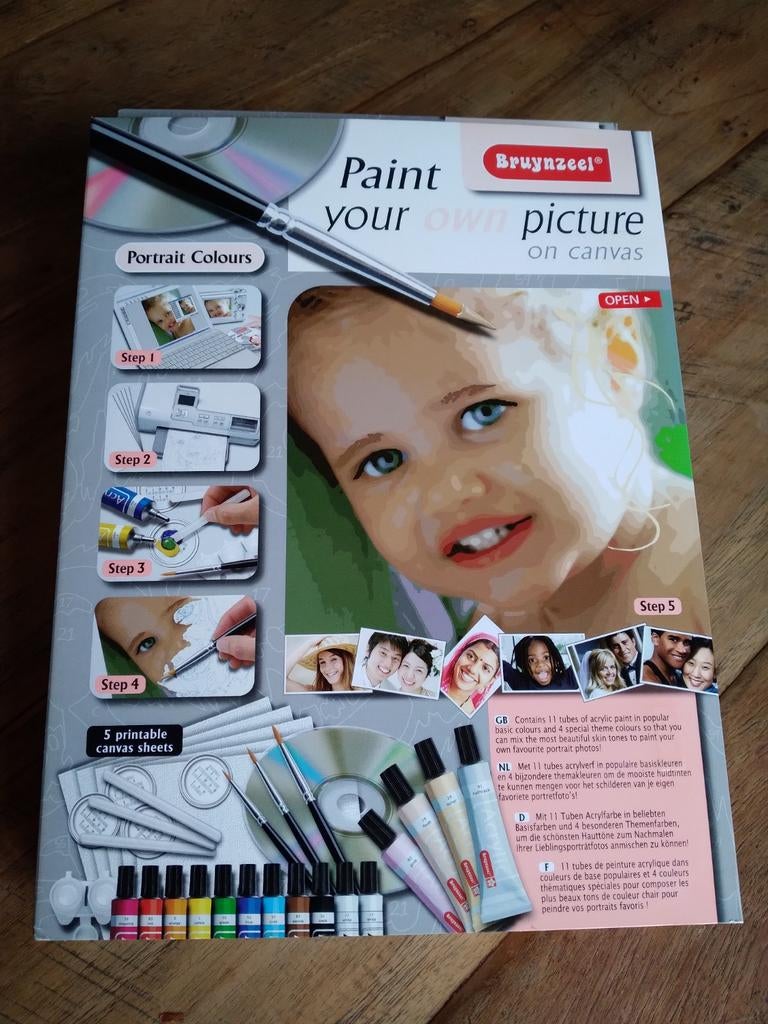 Bruynzeel Paint Your Own Picture on Canvas - Nieuw!, Ophalen of Verzenden