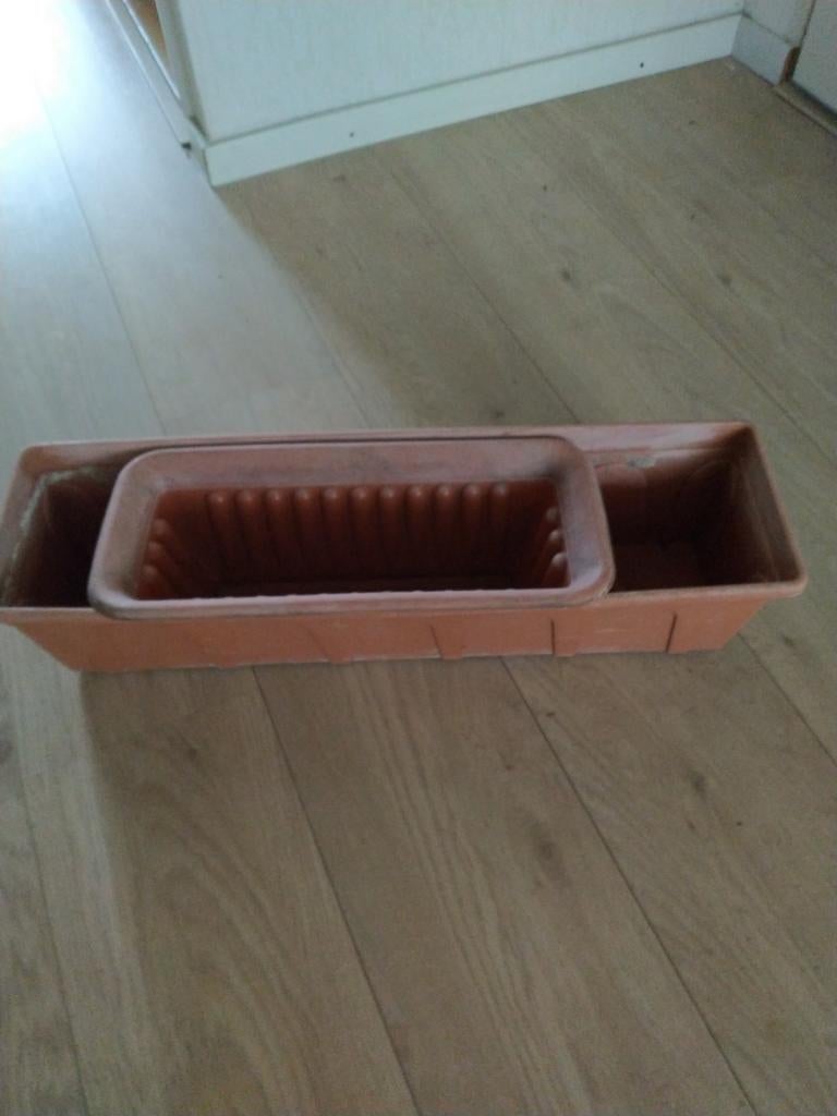 Bloembakken, Tuin en Terras, Ophalen, Kunststof, Gebruikt, Rond