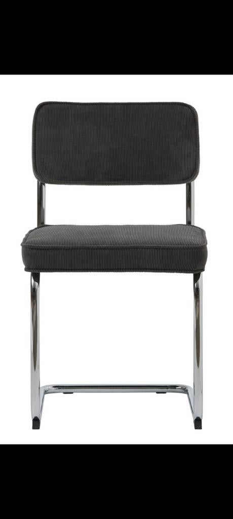 Nieuwe antraciet ribstof buisframe stoelen - Aanbieding!, Wannahave chairs, Vintage l, Nieuw, Wannahavechairs@gmail.com