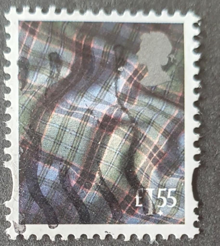 098-26 Engeland / Plaid - Blanket nom. £ 1.55, Verzenden, Gestempeld
