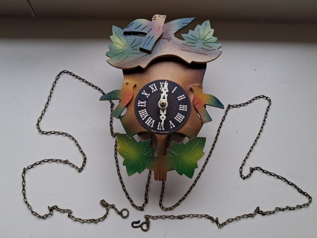 Houten Schwarzwalder-model wandklokje - herstelobject, Ophalen