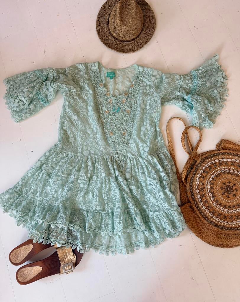 antica sartoria jurk/ tuniek 38/44 zgan, Kleding | Dames, Overige kleuren, Maat 42/44 (L), Ophalen of Verzenden, Zo goed als nieuw