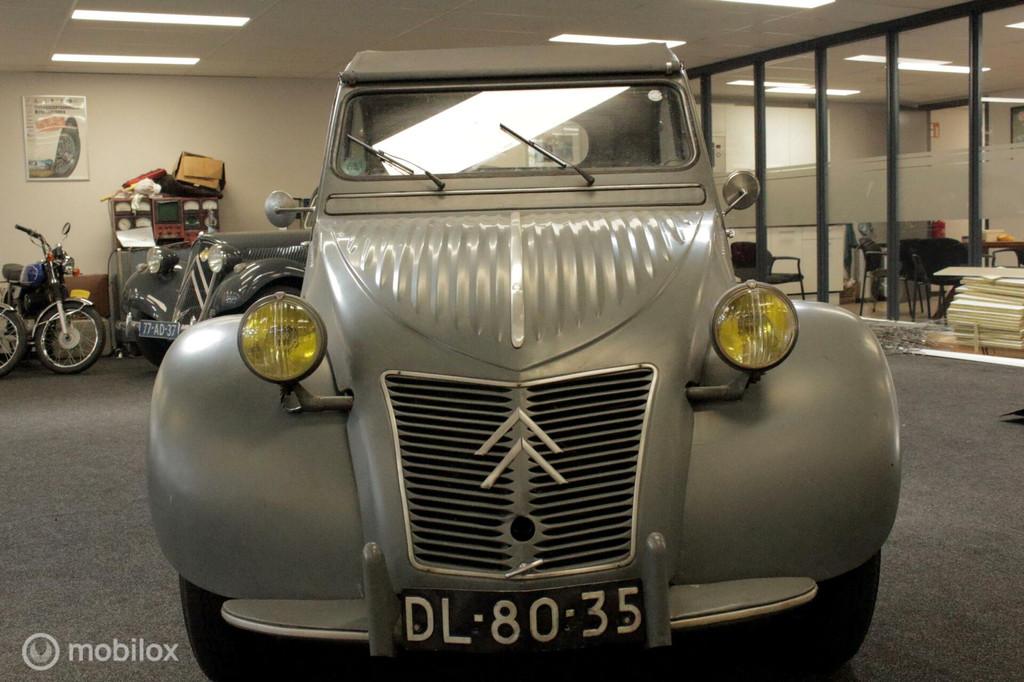 Citroen 2cv, Auto's, Oldtimers, Bedrijf, Te koop, Citroën, Benzine, Overige carrosserieën, Handgeschakeld, Zilver of Grijs, Stof