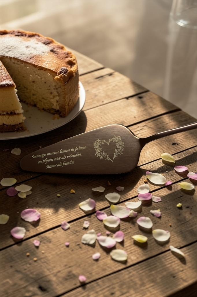 Gepersonaliseerde taartschep / gebakschep, Ophalen of Verzenden, Nieuw