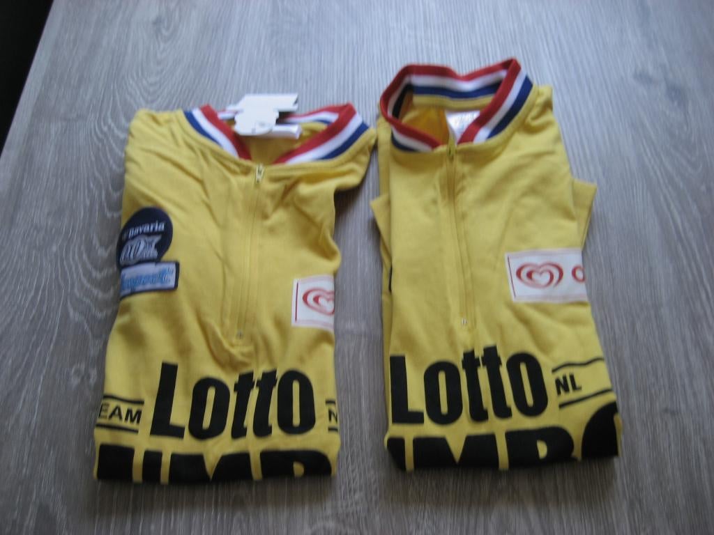 NIEUW 2 Team Lotto Jumbo Joop Zoetemelk shirt geel/zwart S/M, Ophalen of Verzenden, Nieuw, Kleding