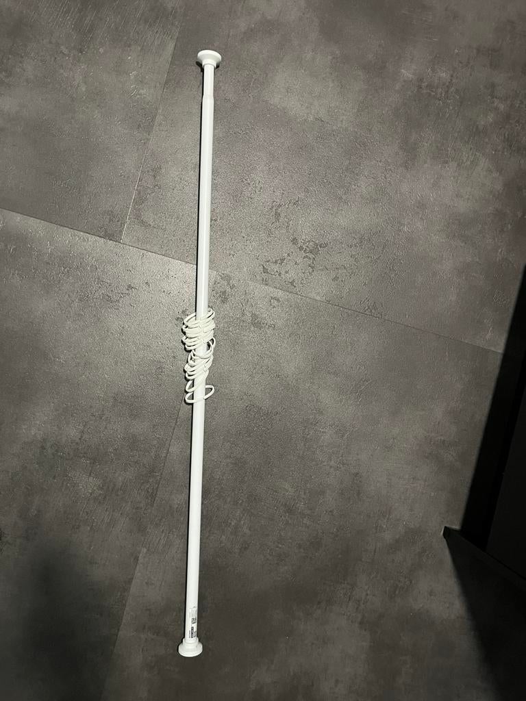 Ikea verstelbare douchestang met haakjes!, Ophalen of Verzenden, Zo goed als nieuw, Wit