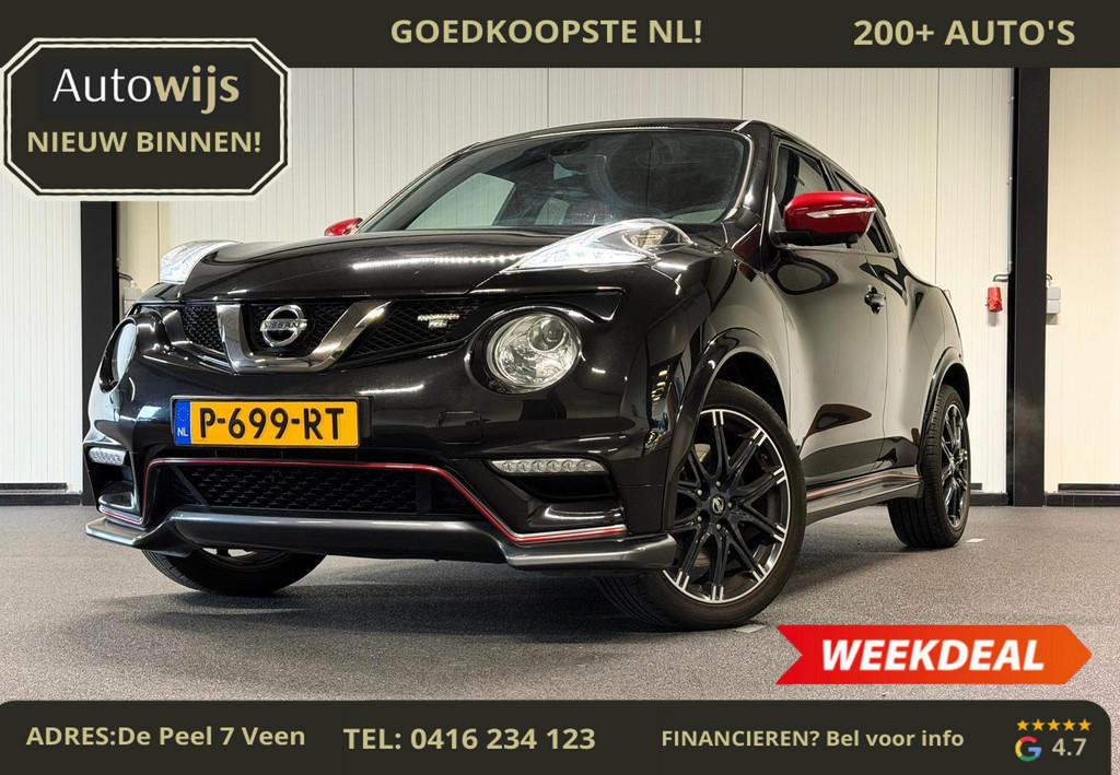 Nissan Juke 1.6 DIG-T Nismo RS|SCHAALSTOELEN|360CAM|218PK|CL, Auto's, Nissan, Voorwielaandrijving, Euro 5, 1618 cc, Gebruikt