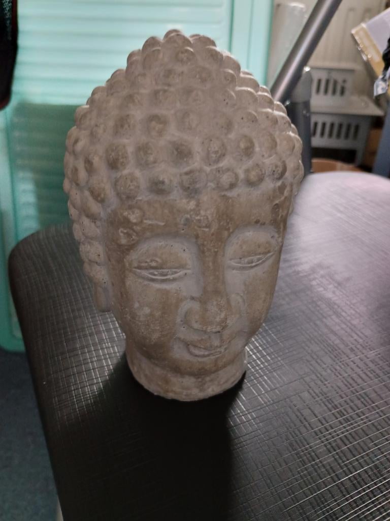 Boeddha hoofd - Zo goed als nieuw, Huis en Inrichting, Woonaccessoires | Boeddhabeelden, Ophalen of Verzenden, Zo goed als nieuw