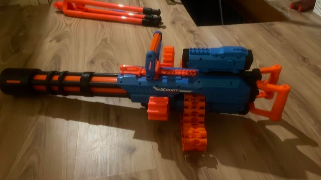 Nerf Xshot insanity met accessoires, Ophalen of Verzenden, Zo goed als nieuw
