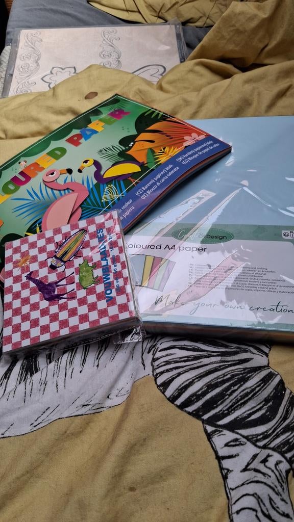 Bananendooa vol met spullen voor 3d kaarten maken, Ophalen, Zo goed als nieuw, Overige thema's, Overige typen