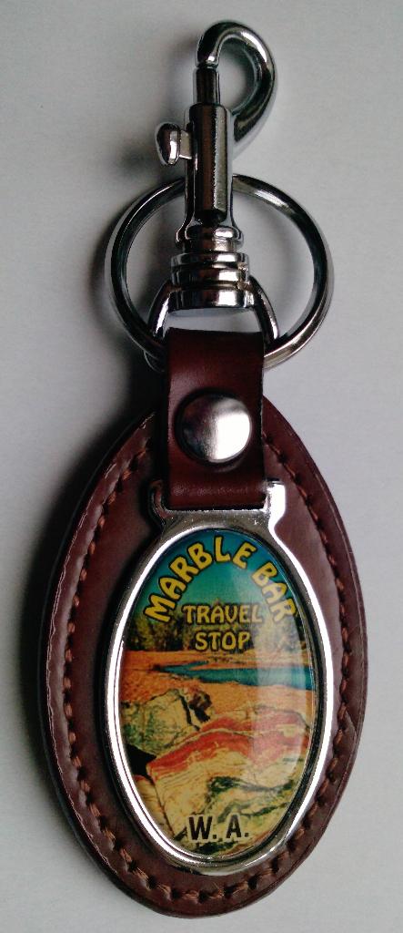 Sleutelhanger Marble Bar travel stop Western Australia, Ophalen of Verzenden, Nieuw, Stad of Land