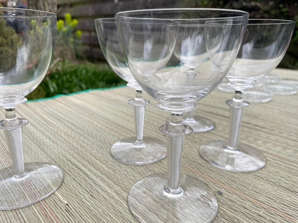 Kristallen glazen 6 stuks, Antiek en Kunst, Antiek | Glas en Kristal, Ophalen of Verzenden