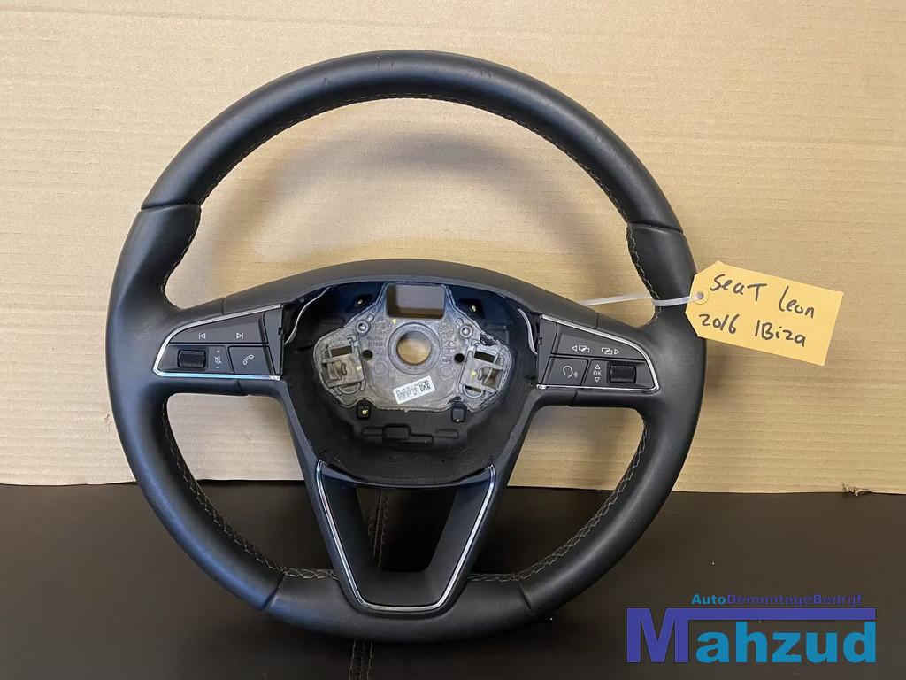 SEAT IBIZA 4 LEON 3 Leer stuurwiel stuur 2014, Auto-onderdelen, Gebruikt, Autovia A-2, Km 585 585
08760  Martorell, ES, Ophalen of Verzenden