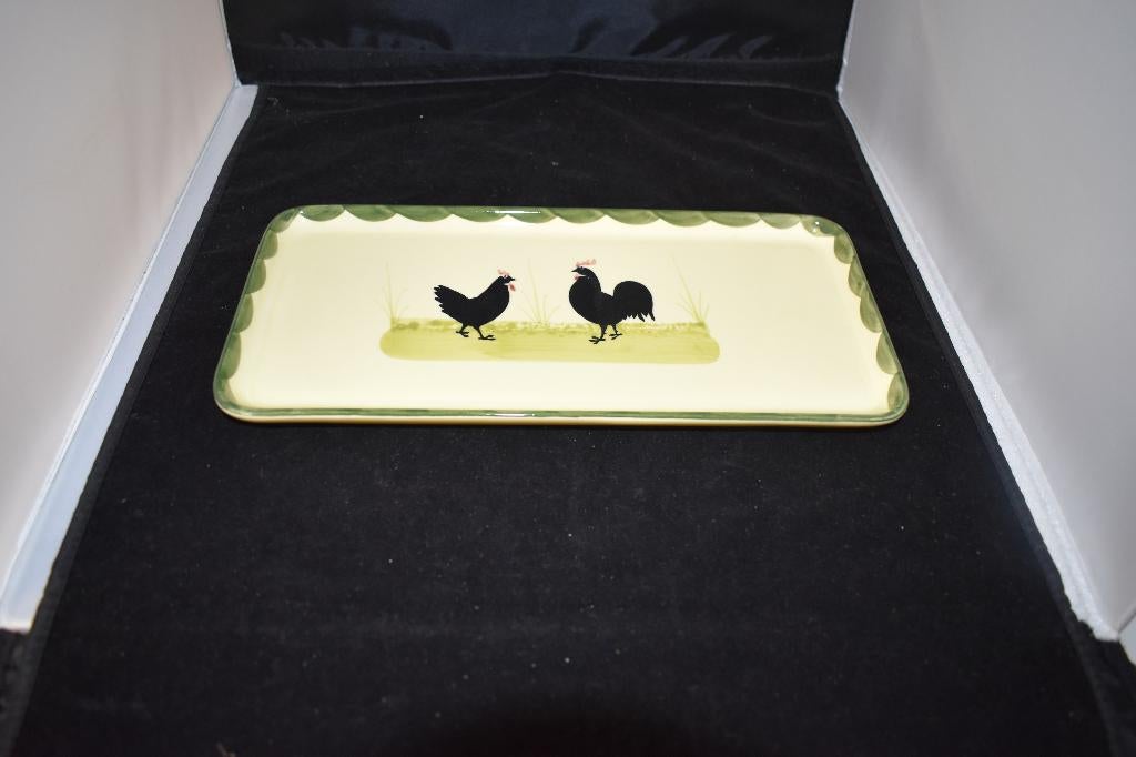 Schaal Kip Haan servies, Overige materialen, Info@detagrijn,com, Nieuw, Steenpad 3., 4797SG Willemstad