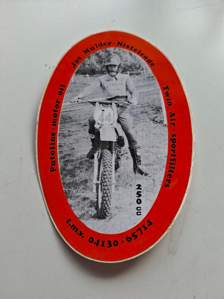 Sticker Jos Mulder- Nistelrode 250cc, Ophalen of Verzenden, Gebruikt, Overige typen
