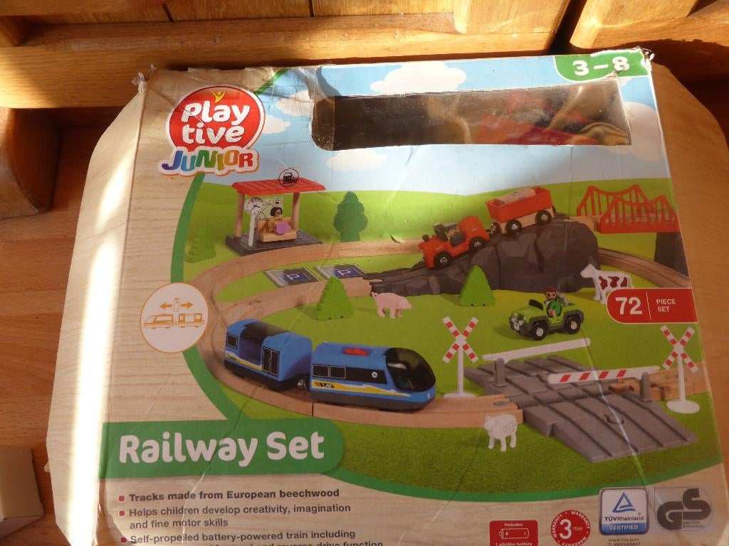 T.K. Houten Treinbaan, Playtive Junior., Ophalen of Verzenden, Nieuw, Overige typen