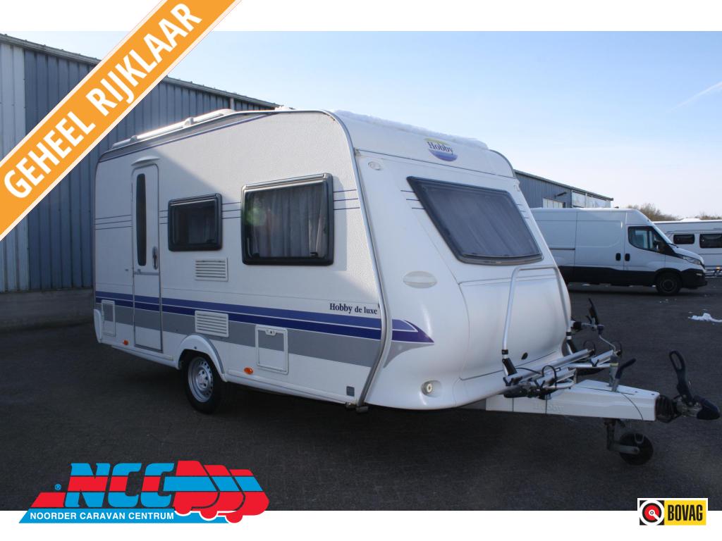 Hobby De Luxe 400 SF, Caravans en Kamperen, Caravans, Schokbreker, Hobby, Treinzit, 750 - 1000 kg