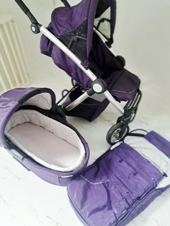 kinderwagen incl. maxi cosi, buggy, reiswieg, voetenzak, Gebruikt, Luchtbanden, Mutsy, Ophalen