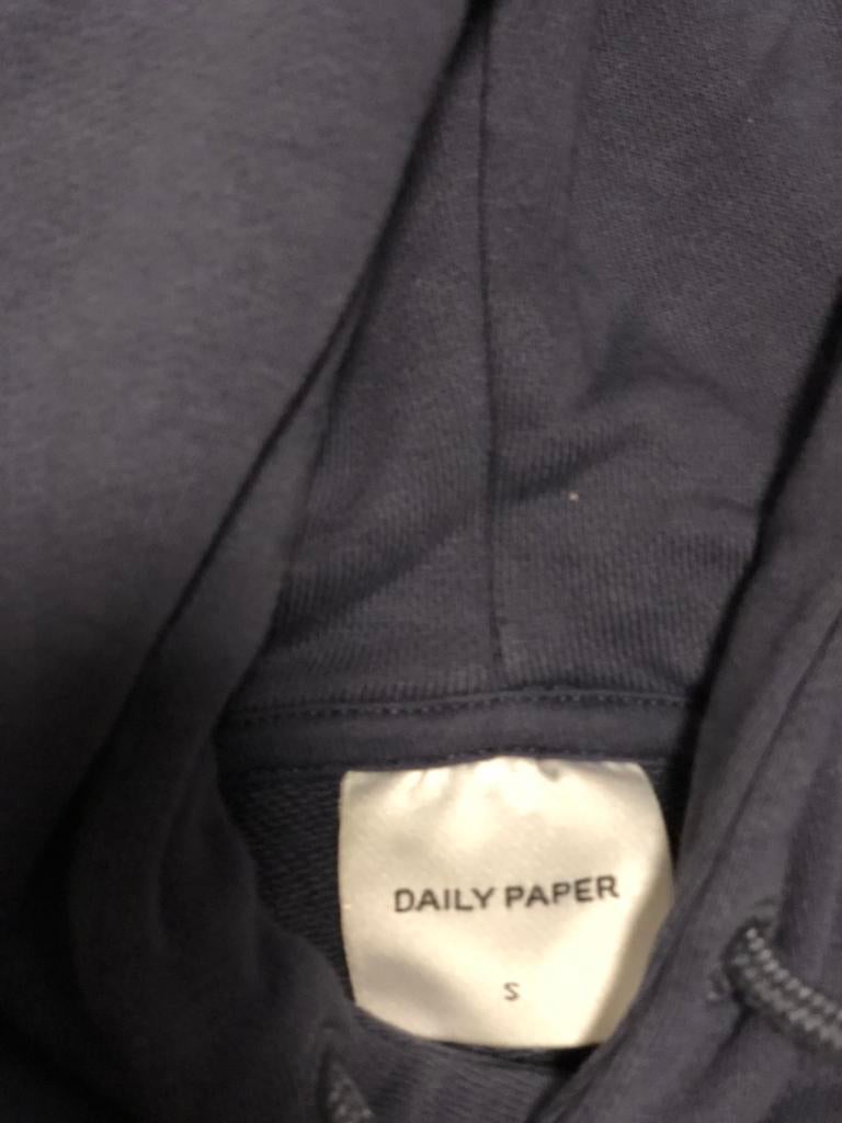 Daily Paper hoodie, Ophalen, Gedragen, Maat 46 (S) of kleiner, Blauw