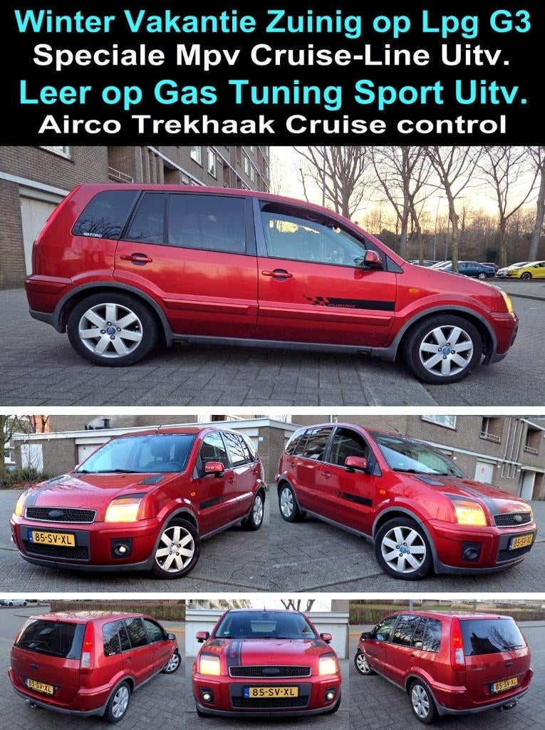 Fusion 1.6i Sport-Tuning M'2007 LPG G3 Leer Apk-2027 Inr Mog, Voorwielaandrijving, 1596 cc, 15 km/l, 100 pk