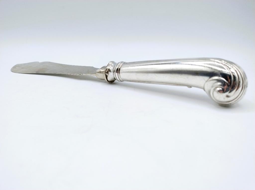 Taartmes met zilveren pistoolheft, L.J. Limburg, Amsterdam, Verzenden