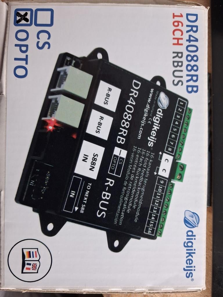 Digikeijs DR4088RB 16-kanaals terugmeldmodule R-Bus, Ophalen of Verzenden