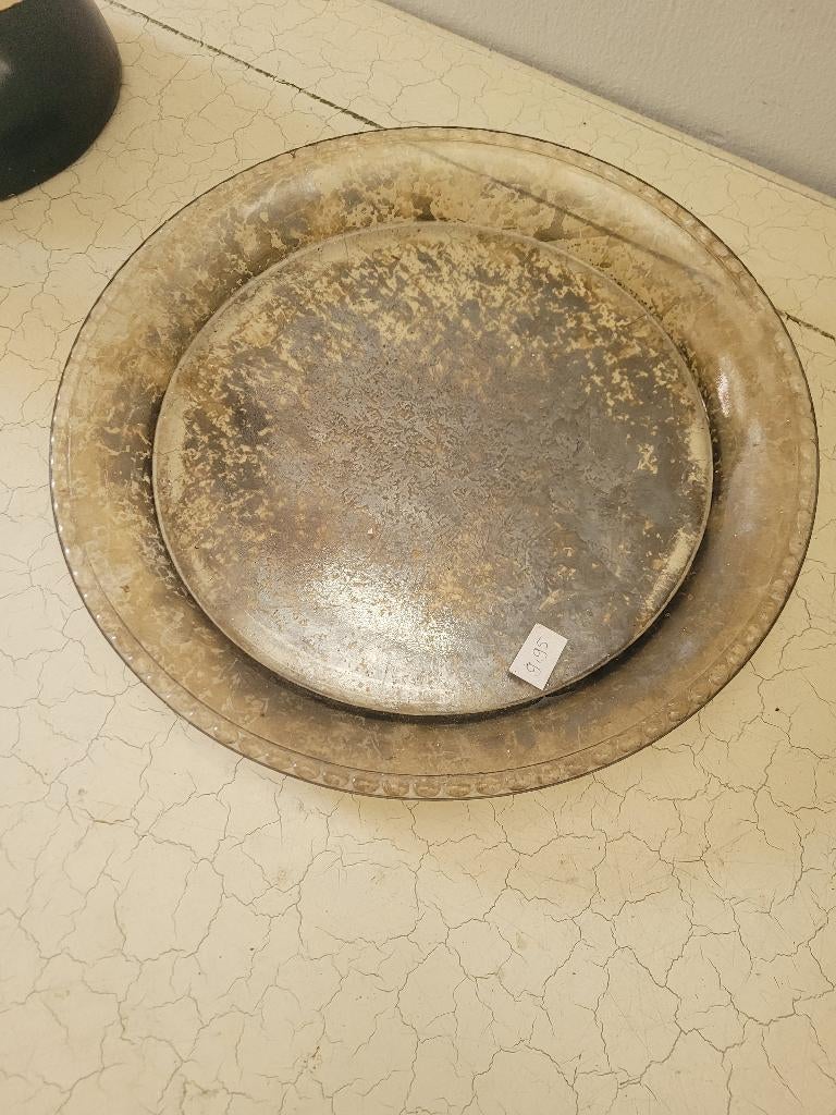 Zeer oude armeluis zilveren schaal, Ophalen of Verzenden