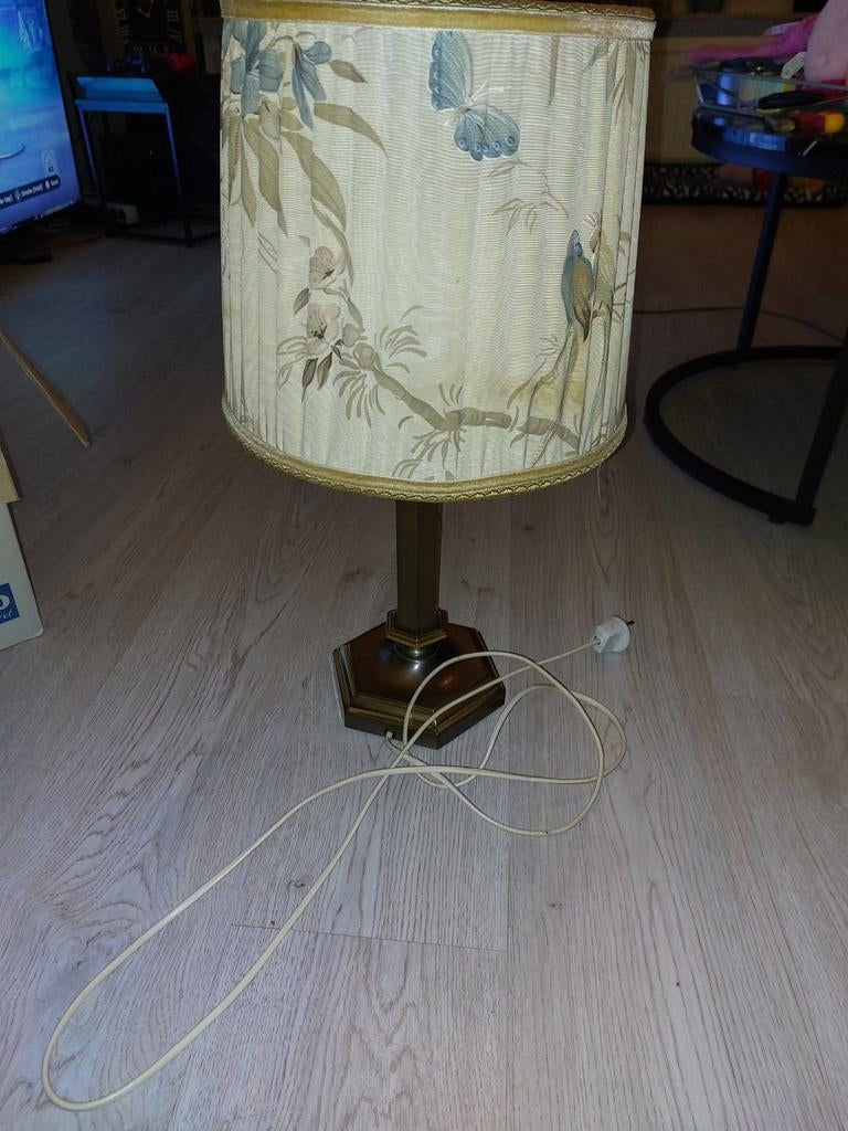 Oude lamp messing, Ophalen of Verzenden, Gebruikt, Minder dan 50 cm