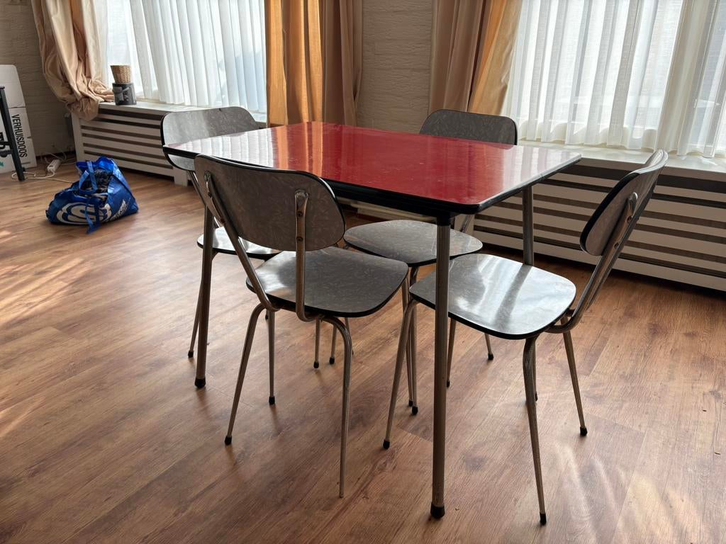 Tafel vintage, Ophalen, Zo goed als nieuw, Rechthoekig, 50 tot 100 cm