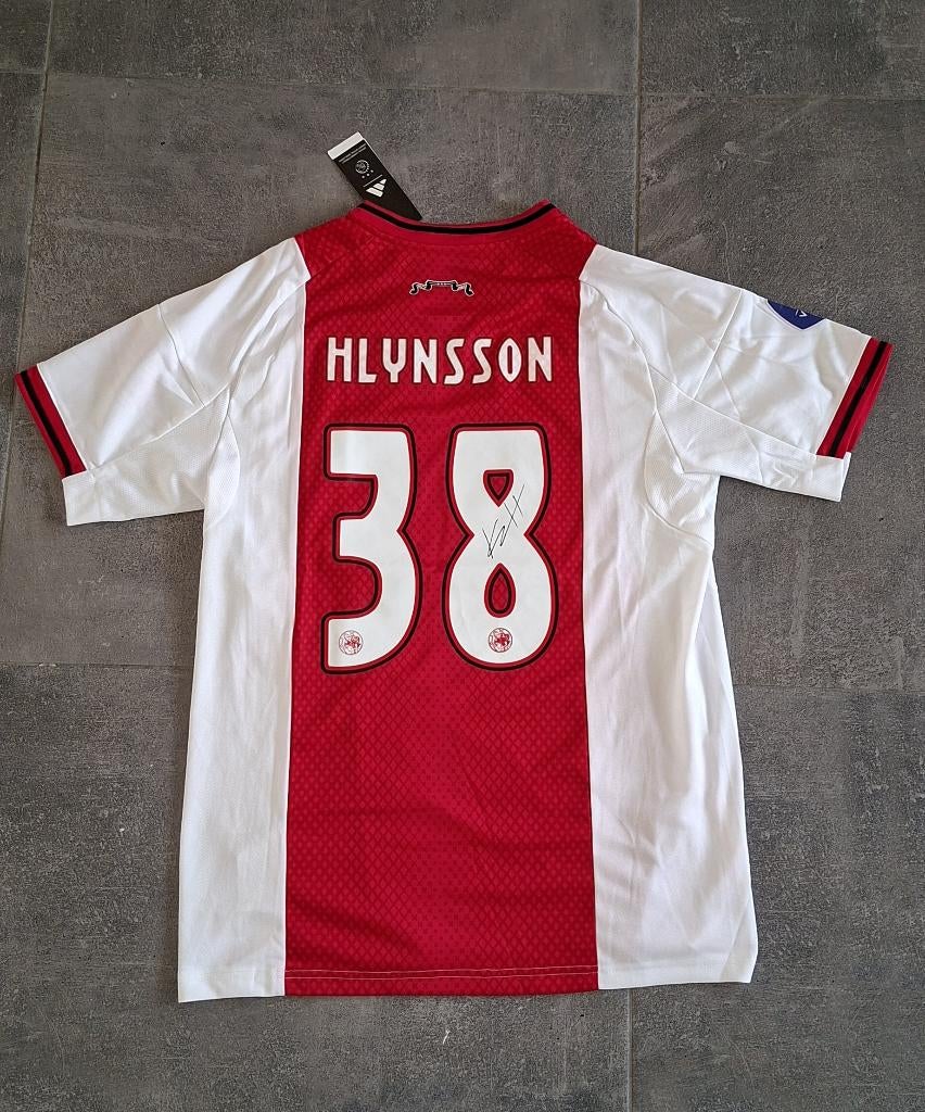 Shirt Ajax met originele handtekening; Kristian Hlynsson, Verzamelen, Sportartikelen en Voetbal, Ophalen of Verzenden, Nieuw, Ajax