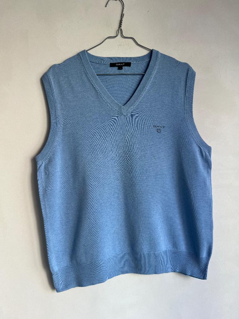 gant gilet maat L spencer blauw, Kleding | Dames, Maat 42/44 (L), Zo goed als nieuw, GANT, Verzenden