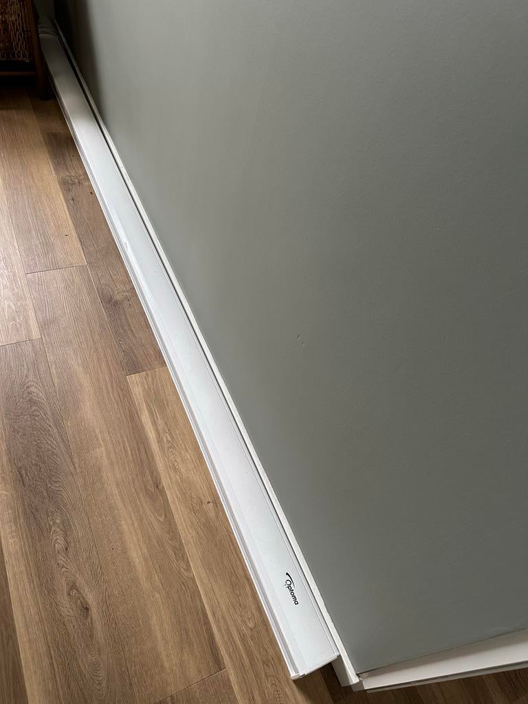 Optoma projectiescherm - Elektrisch, 2.40m breed, Ophalen, Elektrisch, Gebruikt