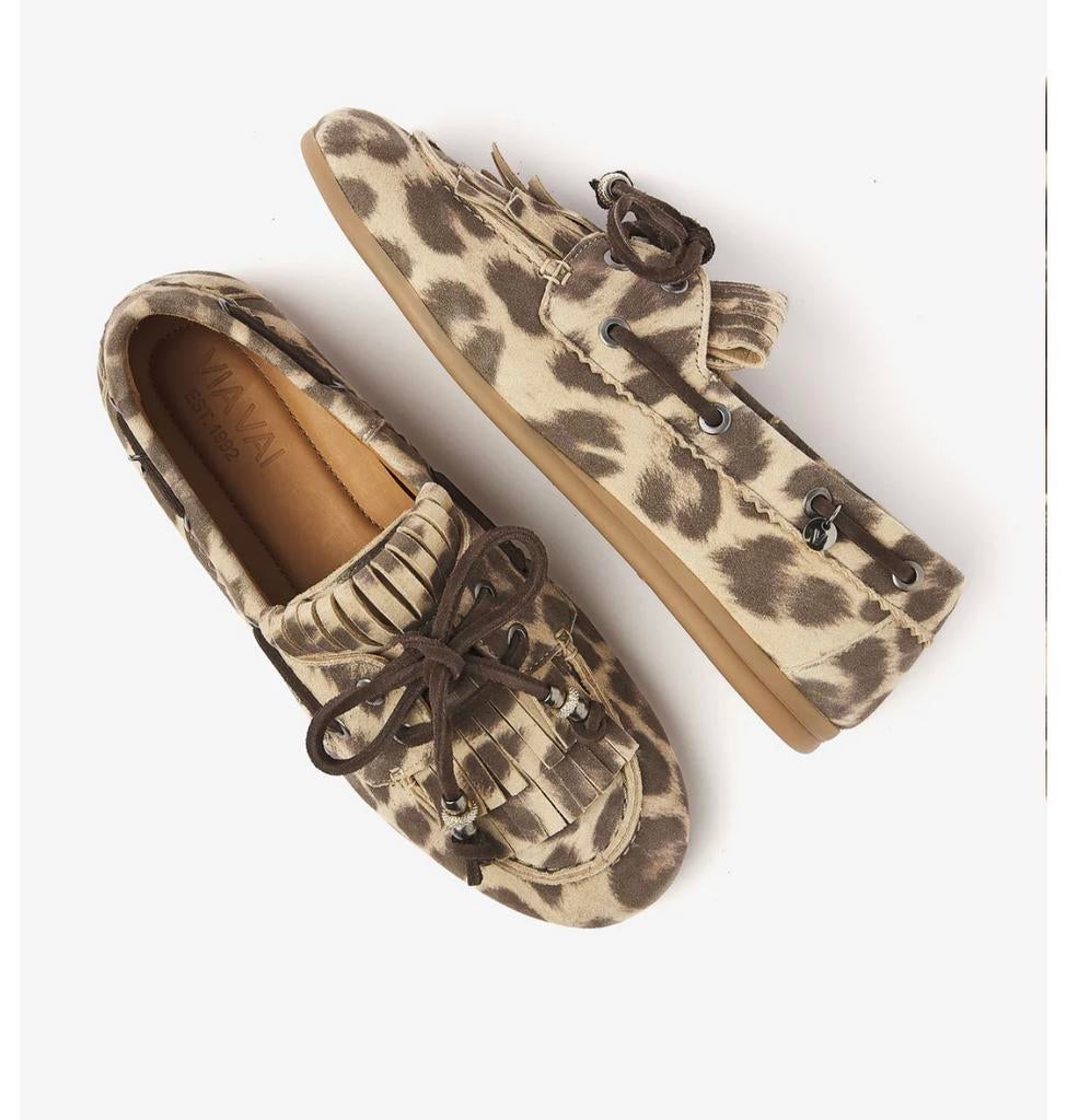 VIA VIA panter loafers, Kleding | Dames, Schoenen, Ophalen, Bruin, Instappers, Zo goed als nieuw