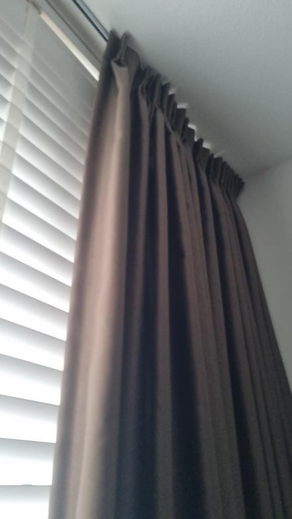 Bronze gordijn, Ophalen of Verzenden, 200 cm of meer