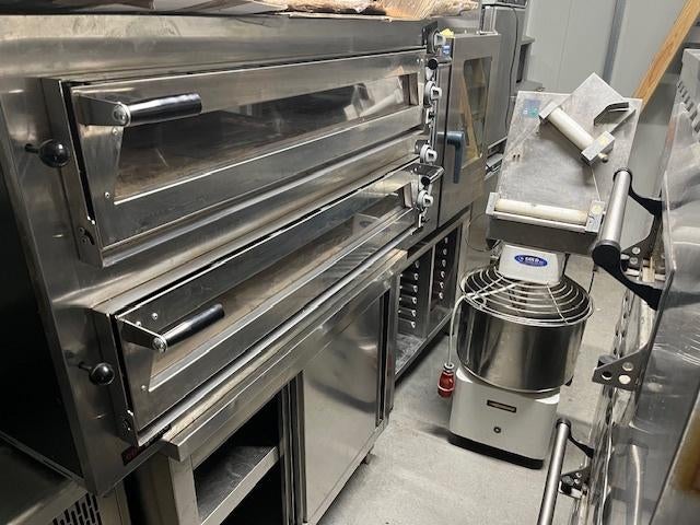 SPOED! Bijna nieuwe Pizza oven dubbel/Deegmixer/Kneedmachine, 60 cm of meer, Ophalen of Verzenden, Zo goed als nieuw, Oven met grill