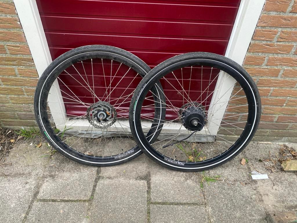 Stella Livorno type 2 motor en achterwiel, Fietsen en Brommers, Fietsonderdelen, Elektrische fiets, Gebruikt, Ophalen of Verzenden