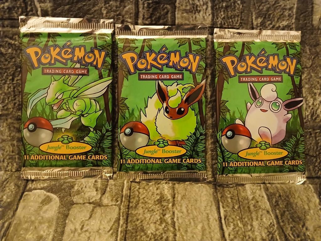 Pokémon Jungle Booster Packs - Sealed! 21.31g 21.10g 20.76g, Ophalen, Nieuw, Booster, Foil