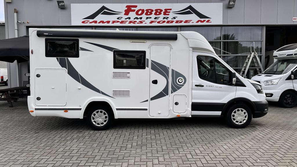 Compact met Enkele bedden De Chausson First Line S697 '2023, Luifel, Ringverwarming, Tot en met 2, Half-integraal