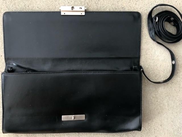 Prachtige kalfsleren tas Mandarina Duck, Sieraden, Tassen en Uiterlijk, Tassen | Damestassen, Verzenden, Zo goed als nieuw, Zwart