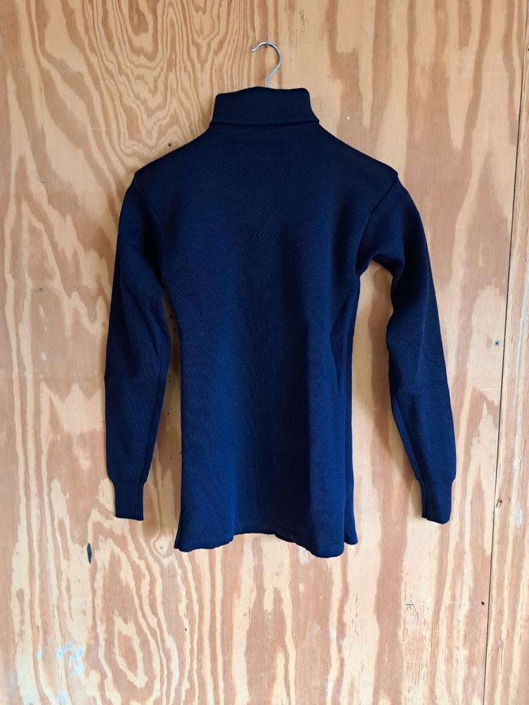 Donkerblauwe schipperstrui 70% wol/30% katoen maat M, Ophalen of Verzenden