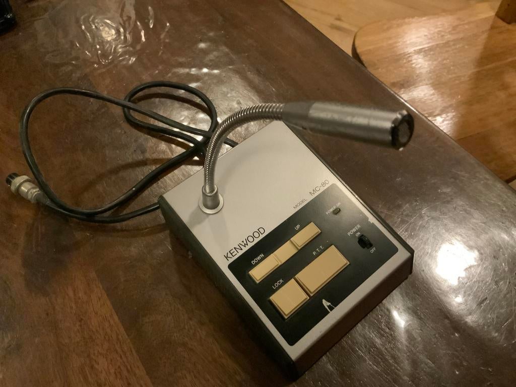 Kenwood MC-80 tafelmicrofoon, Telecommunicatie, Zenders en Ontvangers, Ophalen of Verzenden, Gebruikt