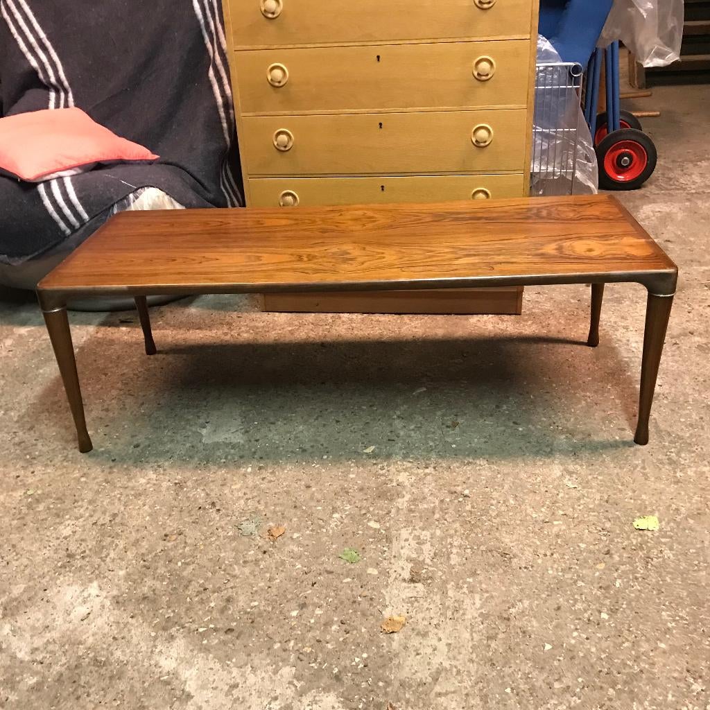 Vintage palissander rosewood salontafel Bramin Klein Deens, Ophalen of Verzenden