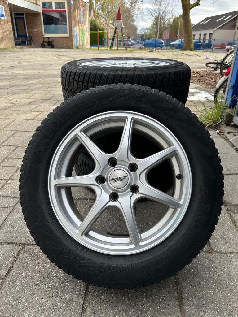 Wielen Opel 205/60/R16 winter, Gebruikt, 16 inch, Banden en Velgen, Personenwagen