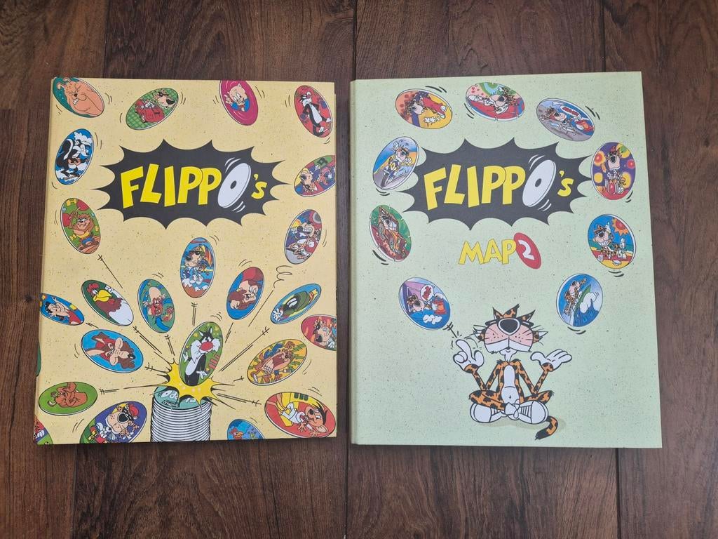 Twee Flippo mappen met Flippo's Compleet + extra's, Verzamelen, Flippo's, Ophalen of Verzenden, Map, Album of Poster, Met verzamelmap(pen)