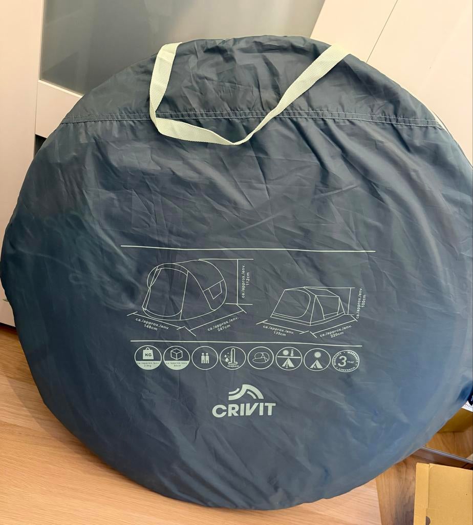 Pop-up tent voor 2 personen - Verduisterend en snel opzetbaa, Ophalen of Verzenden, Nieuw