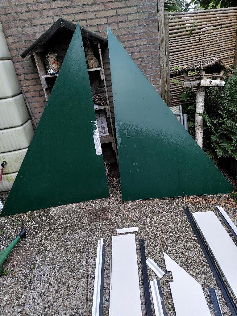 Trespa zijpanelen dakkapel, Doe-het-zelf en Verbouw, Ophalen, Kunststof, Gebruikt, Overige kleuren