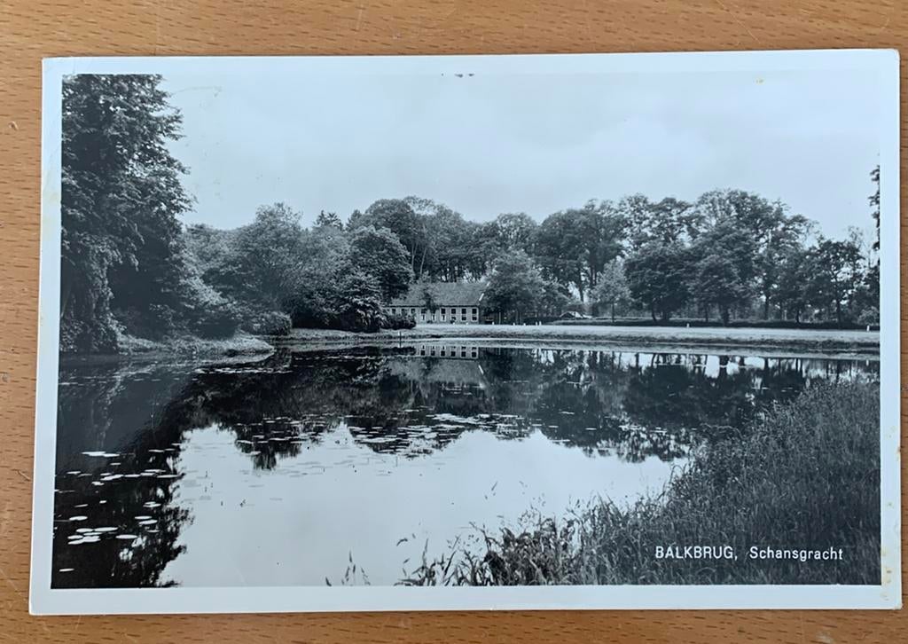 Ansichtkaart Balkbrug Schansgracht, Ophalen of Verzenden, Gelopen