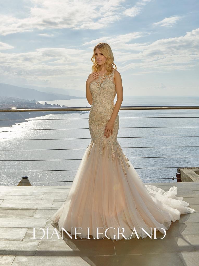 Trouwjurk blush maat 40 mermaid, Ophalen of Verzenden, Zo goed als nieuw, Wit, Trouwjurk