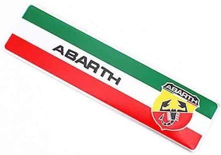 Fiat Abarth Aluminium plaatje #2, Ophalen of Verzenden