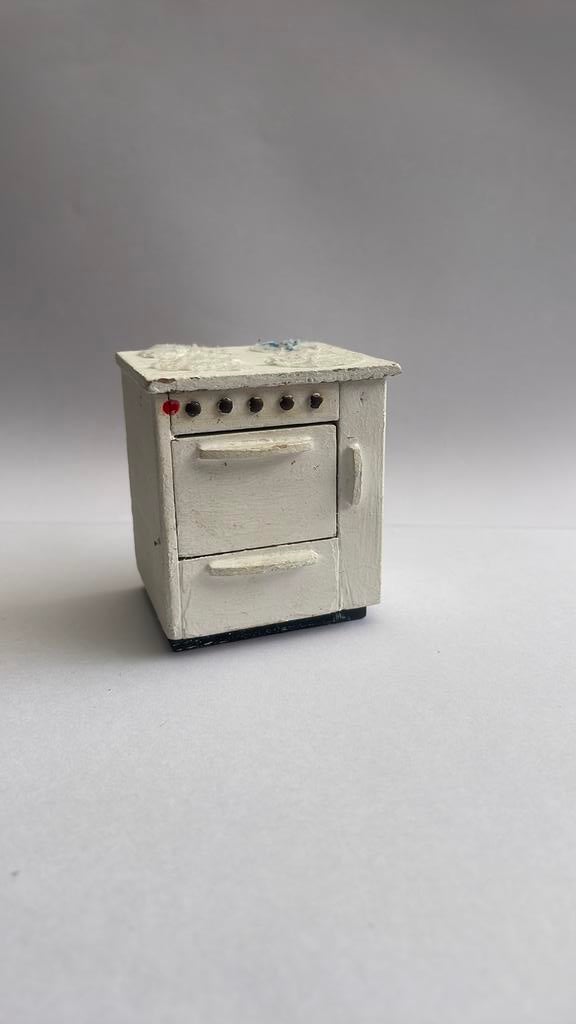 Lundby houte fornuis, Verzamelen, Poppenhuizen en Toebehoren, Ophalen of Verzenden, Gebruikt, Apparaten